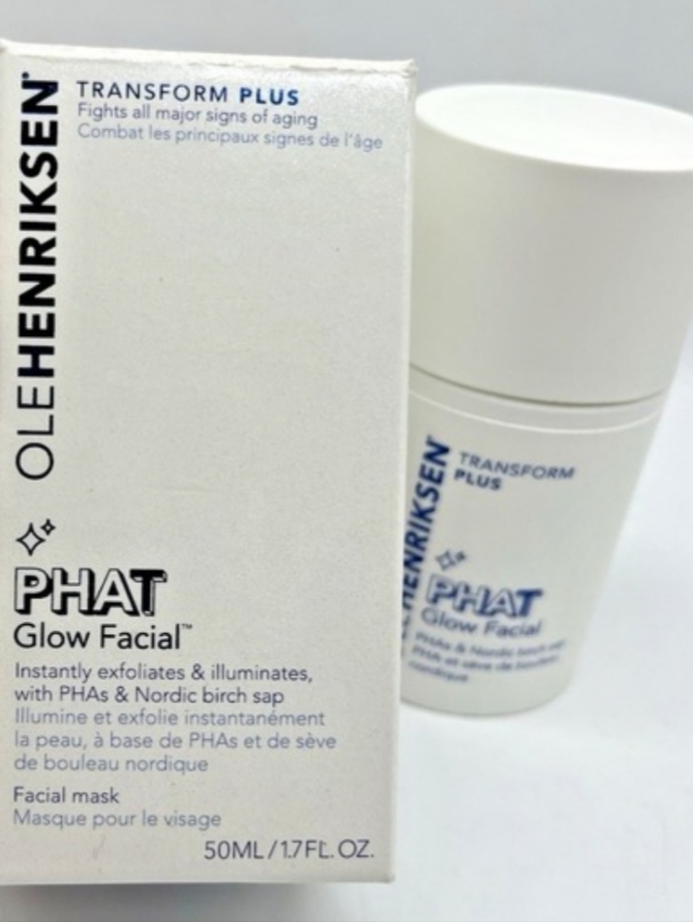 NEW Ole Henriksen Phat Glow Facial Transform Plus Exfoliates & Illuminates